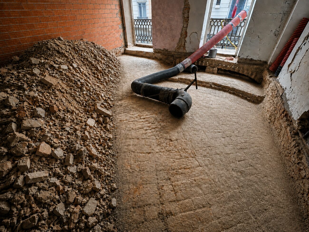 Appartamenti, pavimentazione: fase 3