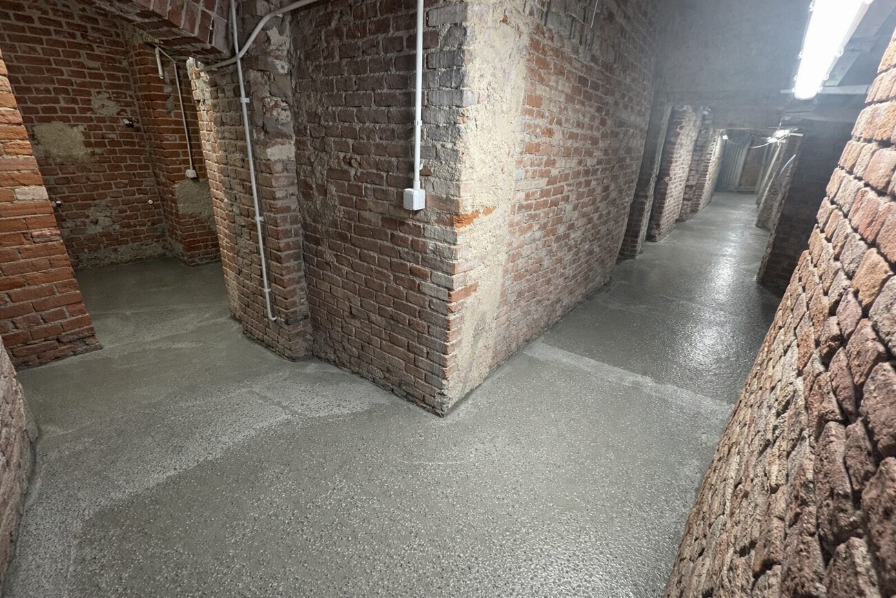 Cantine, pavimentazione: finitura del getto