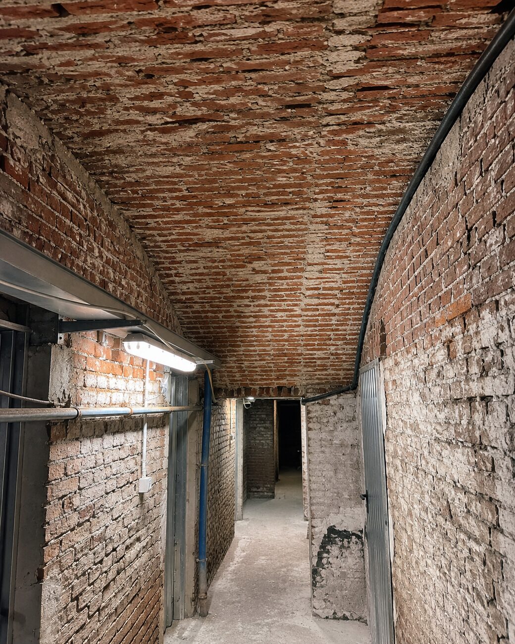 Cantine, soffitti: volta in mattoni